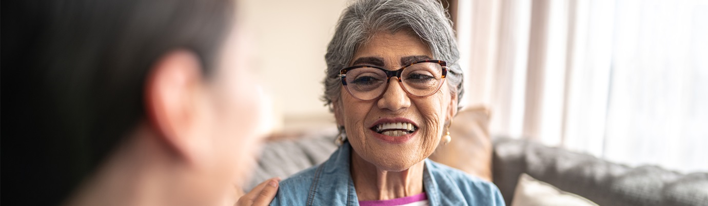 Older woman smiling