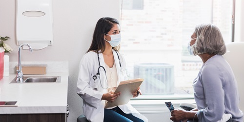 Provider meeting with patient